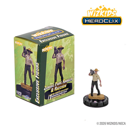 WizKids HeroClix: Zombie Park Ranger and Raccoon - 1