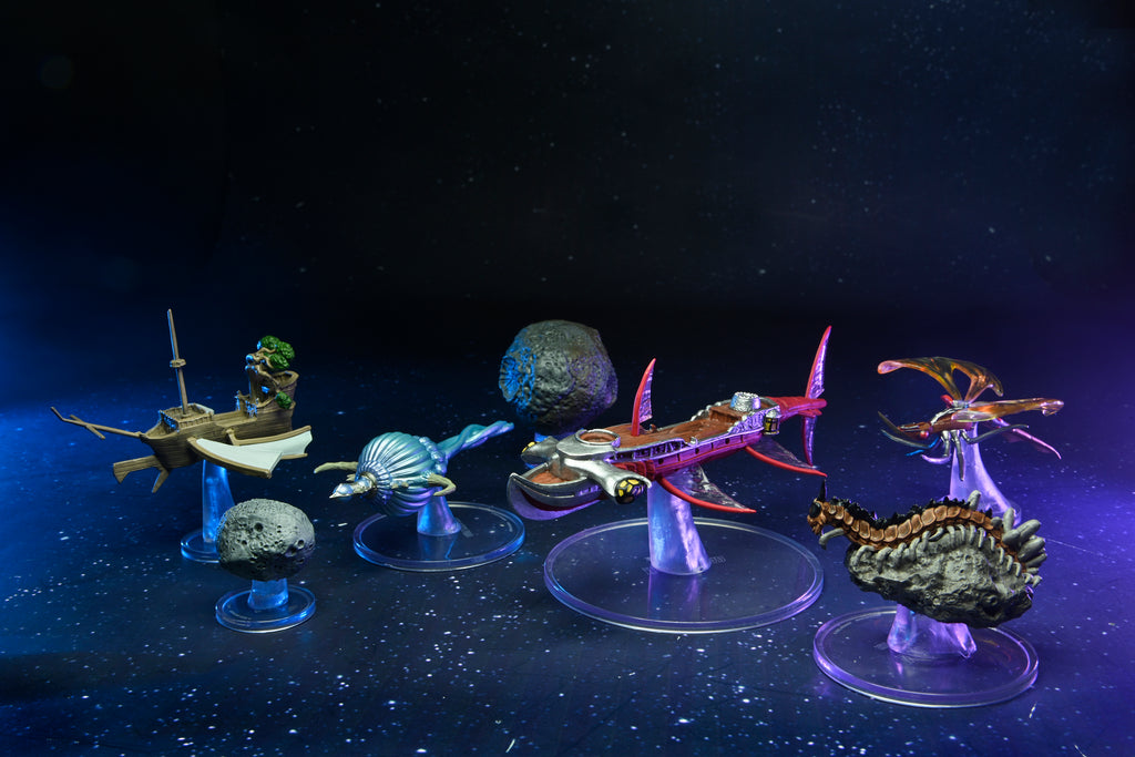 D&D Icons Of The Realms: Ship Scale - Threats From The Cosmos | 4 Miniatures For Dungeons & Dragons
