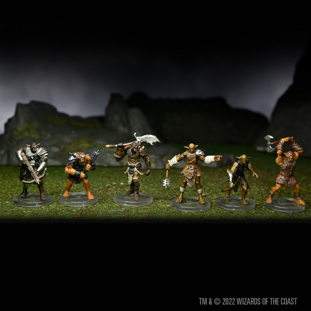 WizKids D&D Icons Of The Realms : Bugbear Warband - 6 Figurines Pré-peintes Pour Vos Aventures Donjons & Dragons