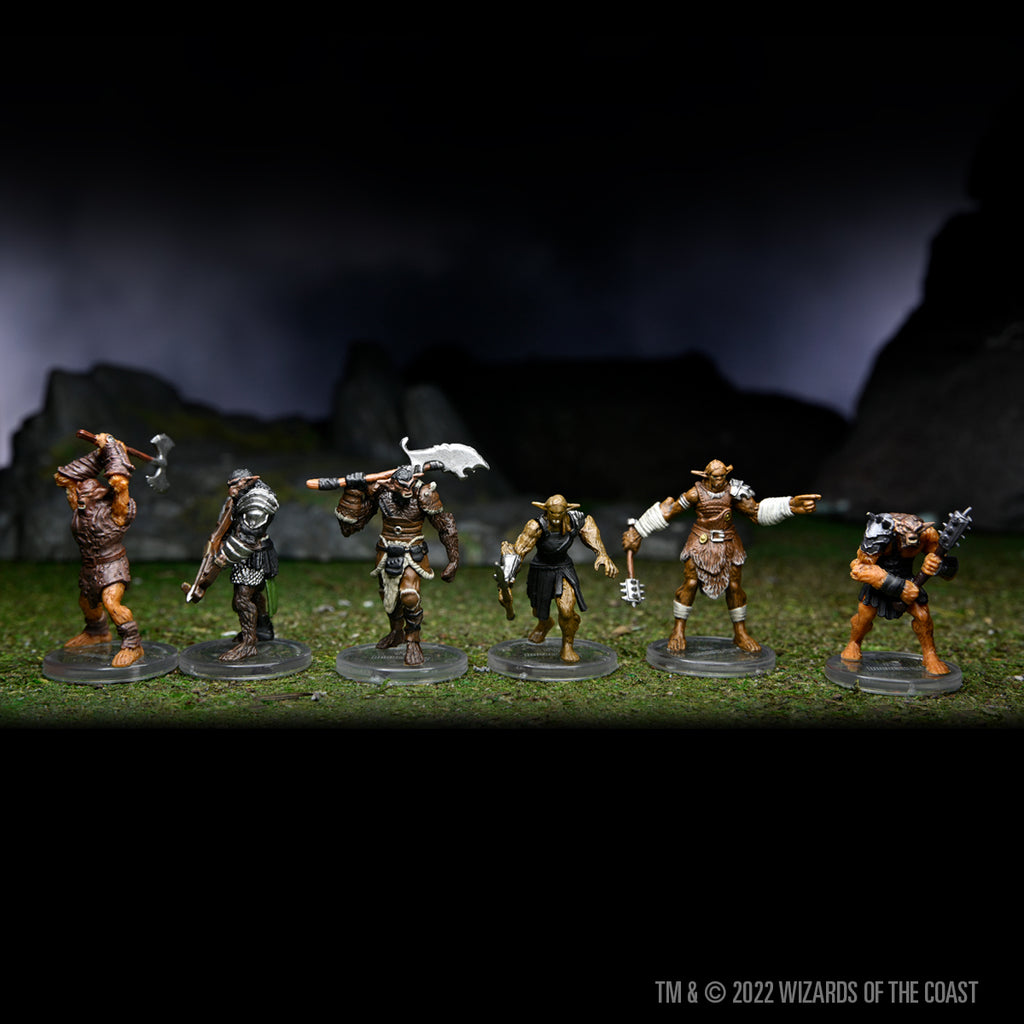 WizKids – D&D Icons Of The Realms – Bugbear Warband – 6 Figurines Pré-peintes – Bugbear X5 + Chef – Pour Jeux De Rôle