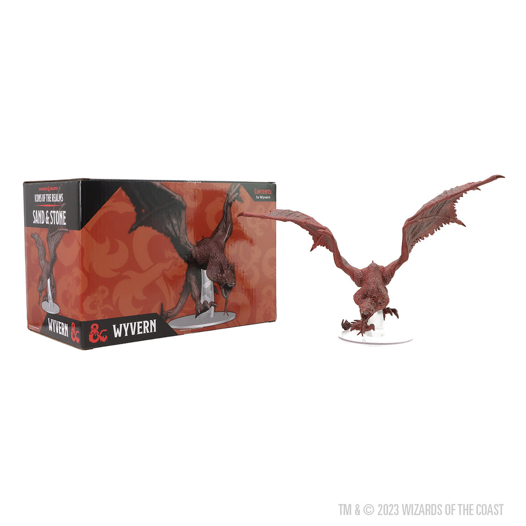 Wizkids Dungeons & Dragons Sand & Stone Wyvern Boxed Icons of The Realms Miniatuur Wizkids Dungeons & Dragons Sand & Stone Wyvern Boxed Icons of The Realms Miniatuur