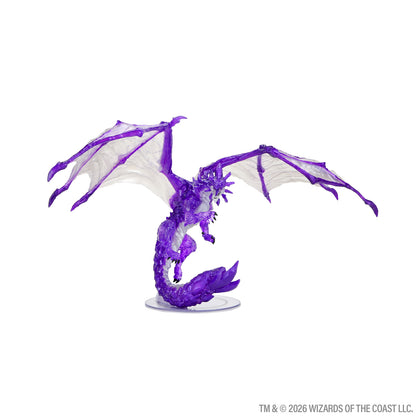 D&D Icons of the Realms: Adult Amethyst Dragon Boxed Miniature - 2