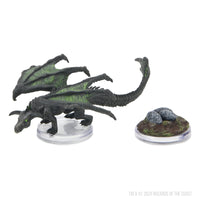 D&D Icons of the Realms: Black Dragon Wyrmling & Black Dragon Egg Clutch Exclusive Miniature