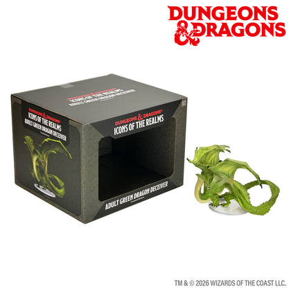 PRE-ORDER - D&D Icons of the Realms: Adult Green Dragon Deceiver Boxed Miniature - 1