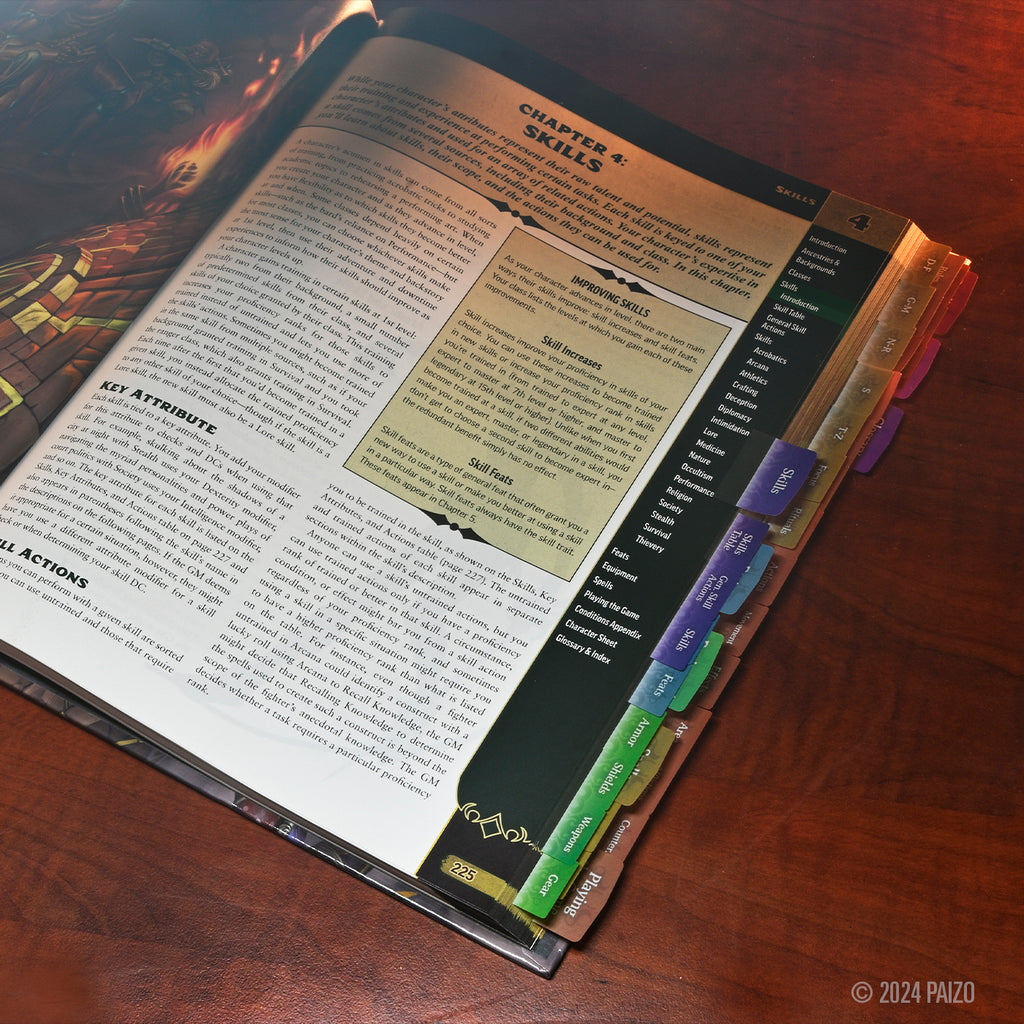 Pathfinder Book Tabs: Player Core – WizKids