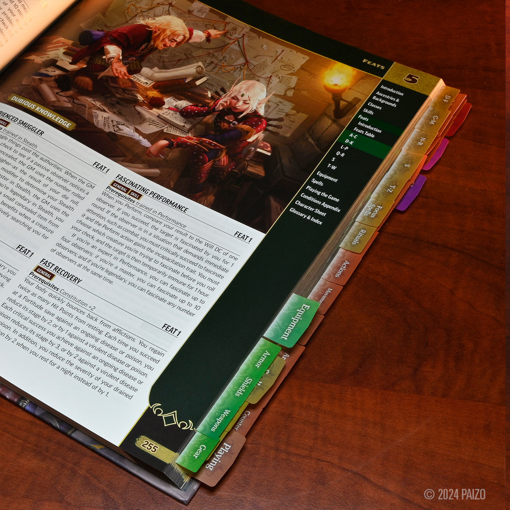 Pathfinder Book Tabs: Player Core – WizKids