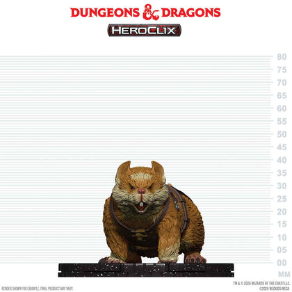 PRE-ORDER - Dungeons & Dragons HeroClix: Giant Space Hamster - 1