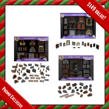 WarLock Tiles - Dungeon Features Bundle