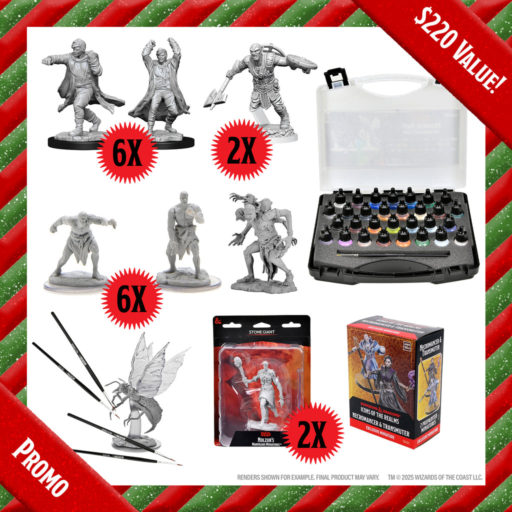 Dungeons & Dragons: Nolzur's Marvelous Miniatures Holiday Gift Bundle