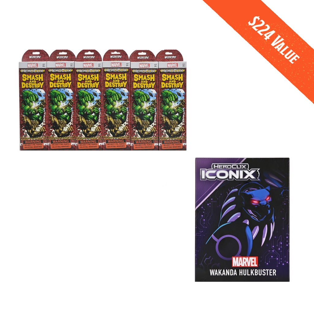 HeroClix Iconix & Booster Brick Bundle #1