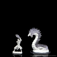 Critical Role Unpainted Miniatures: Ashari Firetamer & Inferno Serpent
