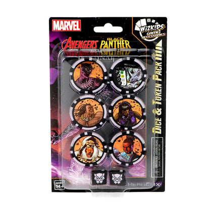 Marvel HeroClix: Avengers Black Panther and the Illuminati Dice and Token Pack - 1