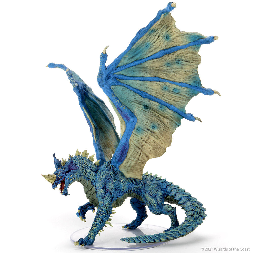 D&D Icons of the Realms: Adult Blue Dragon Premium Figure – WizKids