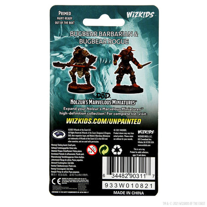 D&D Nolzur's Marvelous Miniatures: Bugbear Barbarian Male & Bugbear Rogue Female - 2