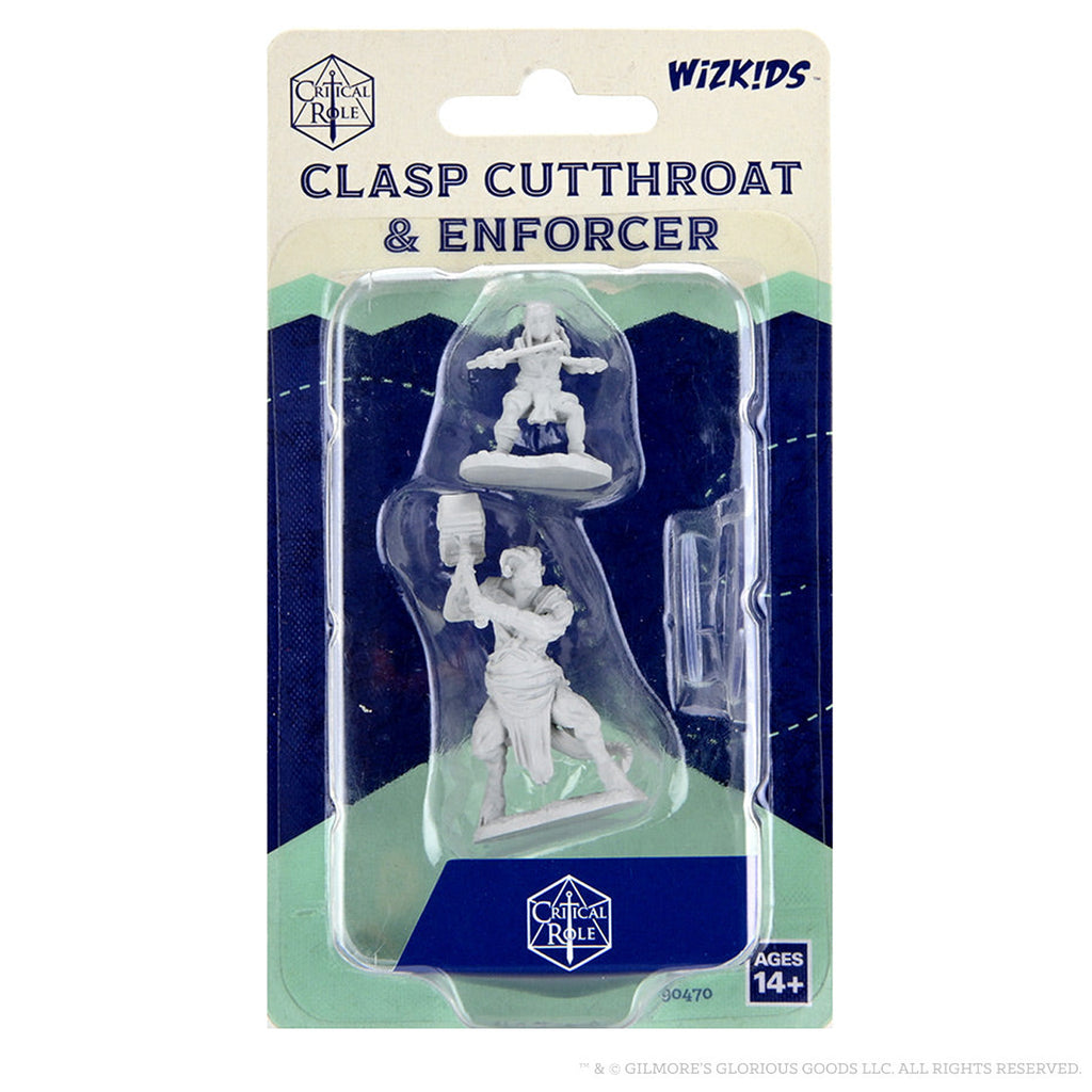 Critical Role Unpainted Miniatures: Clasp Cutthroat & Enforcer