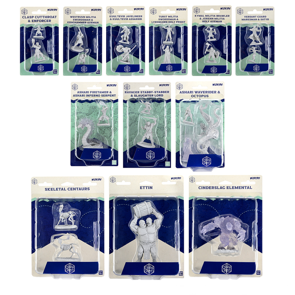 Critical Role Unpainted Miniatures Wave 2 Bundle