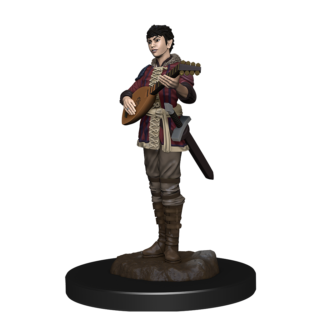 D&D Icons of the Realms: Premium Painted Figure - Half-Elf Bard Female