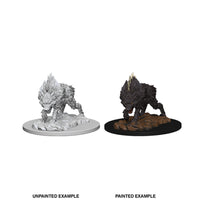 Pathfinder Battles Deep Cuts Unpainted Miniatures: Dire Wolf