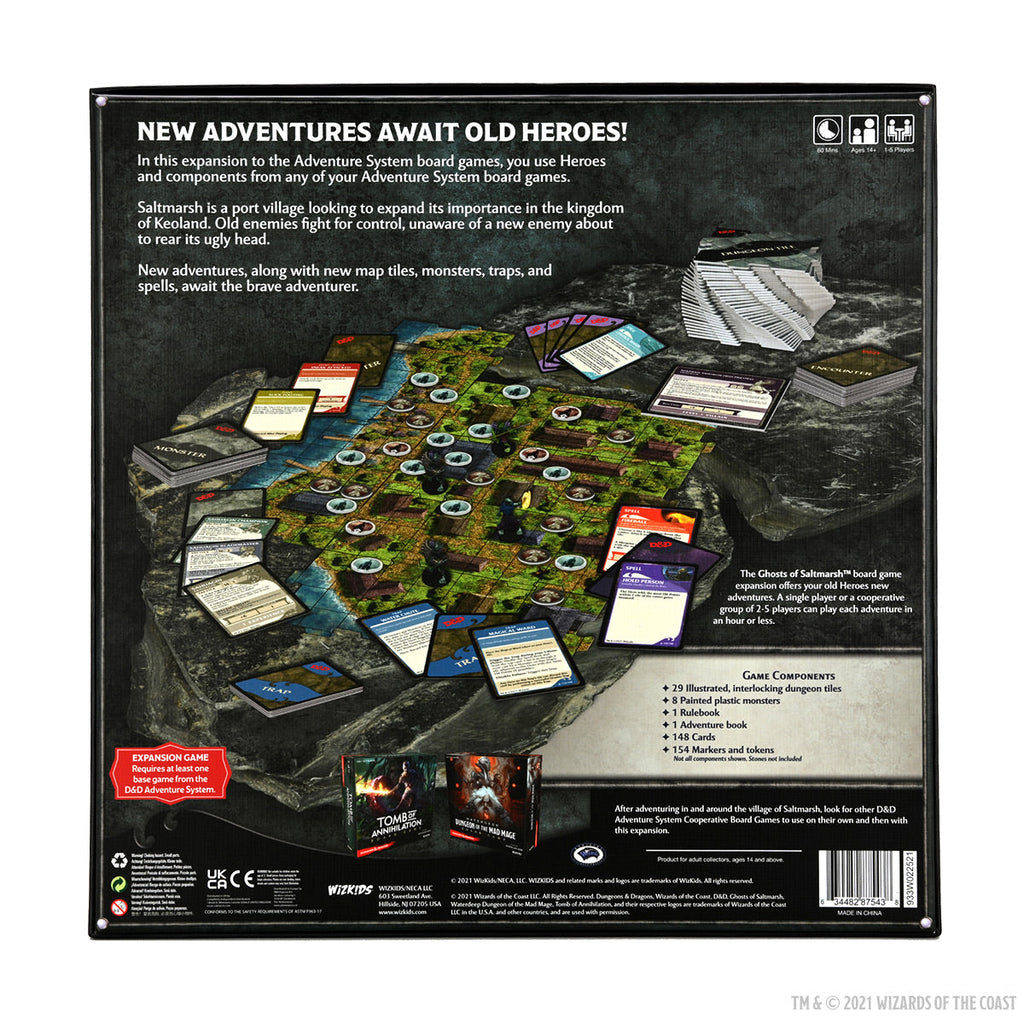 Dungeons & Dragons: Ghosts of Saltmarsh Adventure System Board Game Ex ...