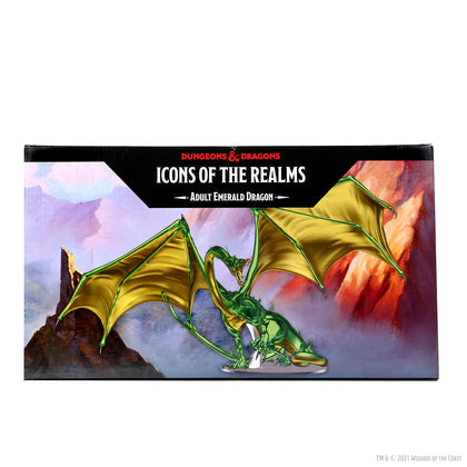 D&D Icons of the Realms: Adult Emerald Dragon Premium Figure - 2