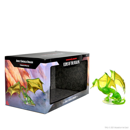 D&D Icons of the Realms: Adult Emerald Dragon Premium Figure - 1