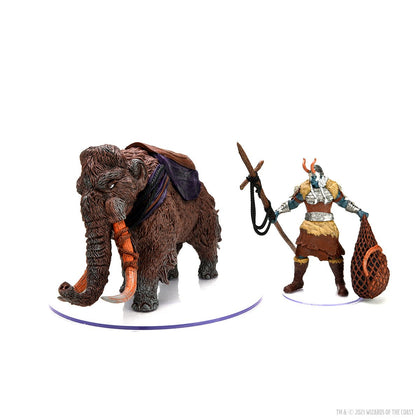 D&D Icons of the Realms Miniatures: Snowbound Frost Giant and Mammoth Premium Set - 10