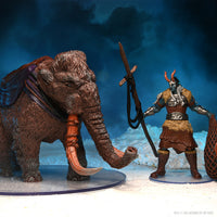 D&D Icons of the Realms Miniatures: Snowbound Frost Giant and Mammoth Premium Set