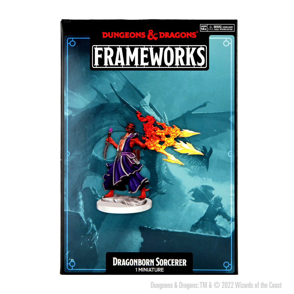 D&D Frameworks: Dragonborn Sorcerer Female - Unpainted and Unassembled