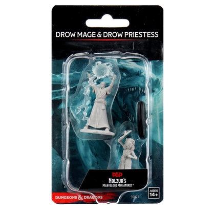 D&D Nolzur's Marvelous Miniatures - Drow Mage & Drow Priestess - 1