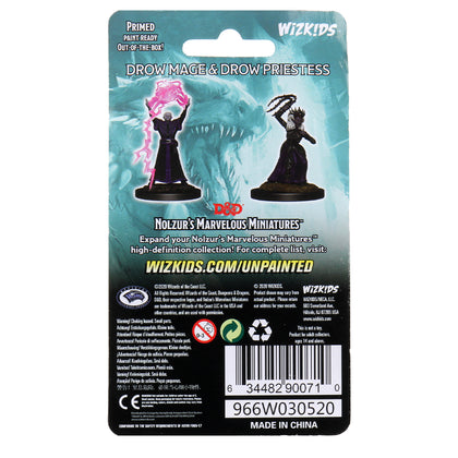 D&D Nolzur's Marvelous Miniatures - Drow Mage & Drow Priestess - 2