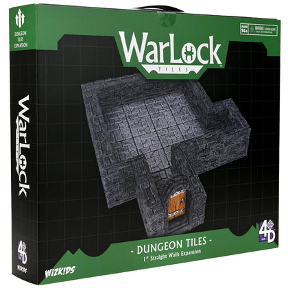 WarLock Tiles: Expansion Pack - 1 in. Dungeon Straight Walls - 2