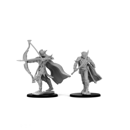 Pathfinder Battles Deep Cuts Unpainted Miniatures: Elf Male Fighter - 3