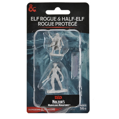 D&D Nolzur's Marvelous Miniatures: Elf Rogue & Half-Elf Rogue Protégé - 1