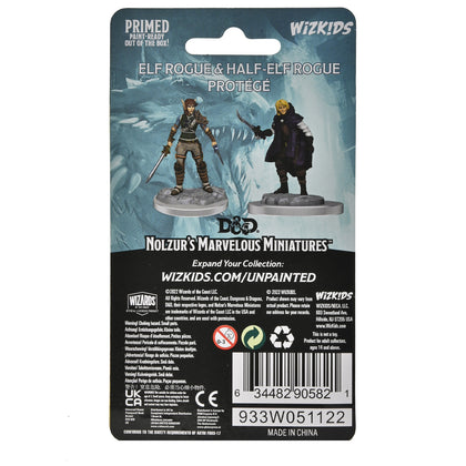 D&D Nolzur's Marvelous Miniatures: Elf Rogue & Half-Elf Rogue Protégé - 2