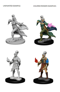 BACK-ORDER - Pathfinder Battles Deep Cuts Unpainted Miniatures: Elf Female Sorcerer