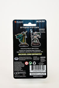 Magic: the Gathering Unpainted Miniatures: Elf Fighter & Elf Cleric