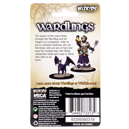 Wizkids Wardlings Painted Miniatures: Girl Cleric & Winged Cat - 2