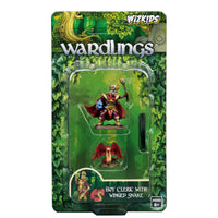 WizKids Wardlings RPG Figures: Boy Cleric & Winged Snake