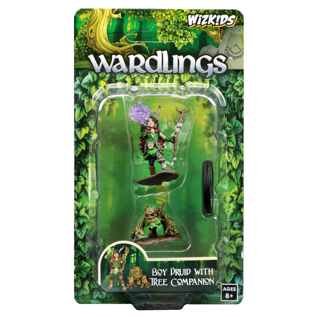 WizKids Wardlings Painted Miniatures: Boy Druid & Tree Creature