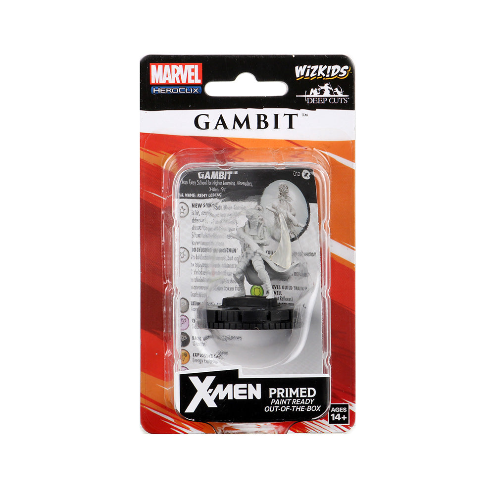 Marvel HeroClix Deep Cuts Unpainted Miniatures: Gambit