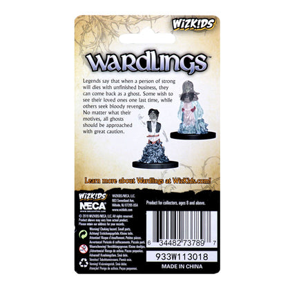 WizKids Wardlings Painted RPG Figures: Ghost (Female) & Ghost (Male) - 2