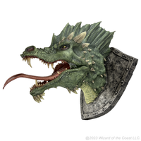 D&D Replicas of the Realms: Green Dragon Trophy Plaque
