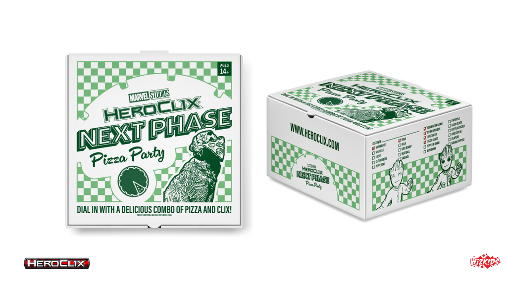 Marvel HeroClix: Marvel Studios Next Phase Pizza Party (Groot Marvel HeroClix: Marvel Studios Next Phase Pizza Party (Groot