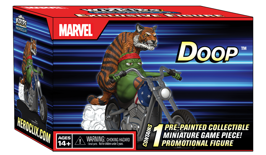 Marvel HeroClix: Doop on Motorcycle with Tiger