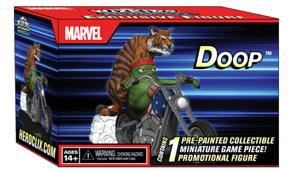 Marvel HeroClix: Doop on Motorcycle with Tiger - 1