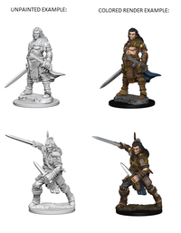 BACK-ORDER - Pathfinder Battles Deep Cuts Unpainted Miniatures: Human Male Fighter