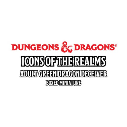 PRE-ORDER - D&D Icons of the Realms: Adult Green Dragon Deceiver Boxed Miniature - 1