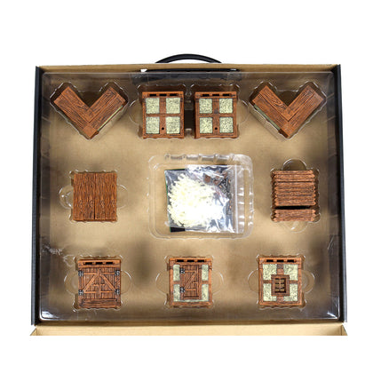 WarLock Tiles: Expansion - Town & Village II - Full Height Plaster Walls - 8