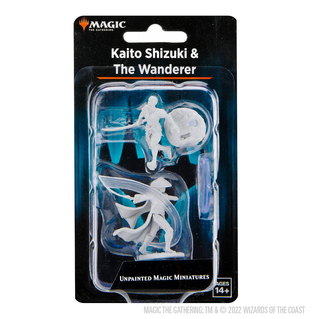 Magic: The Gathering Unpainted Miniatures - Kaito Shizuki & The Wanderer