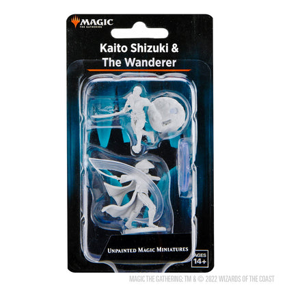 Magic: The Gathering Unpainted Miniatures - Kaito Shizuki & The Wanderer - 1